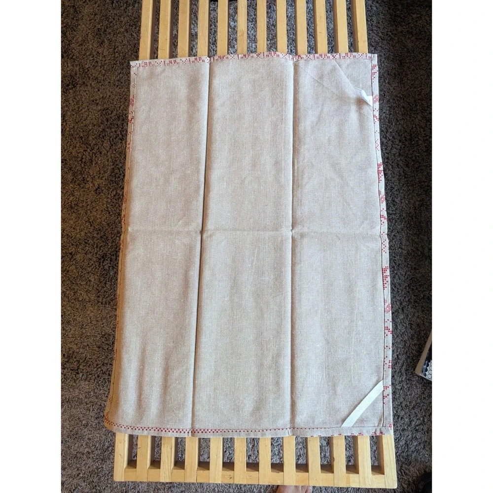 NWOT Luxe Habitat Cotton NORDIC 2 Hand Towel Set Christmas Holidays Reindeer